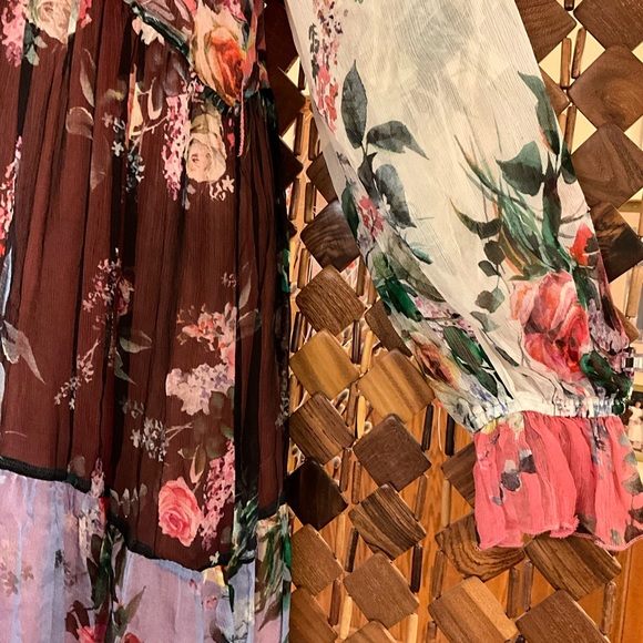 NWT$358 Johnny Was Jade Adore Silk Chiffon Mini Dress SMALL - Picture 6 of 13